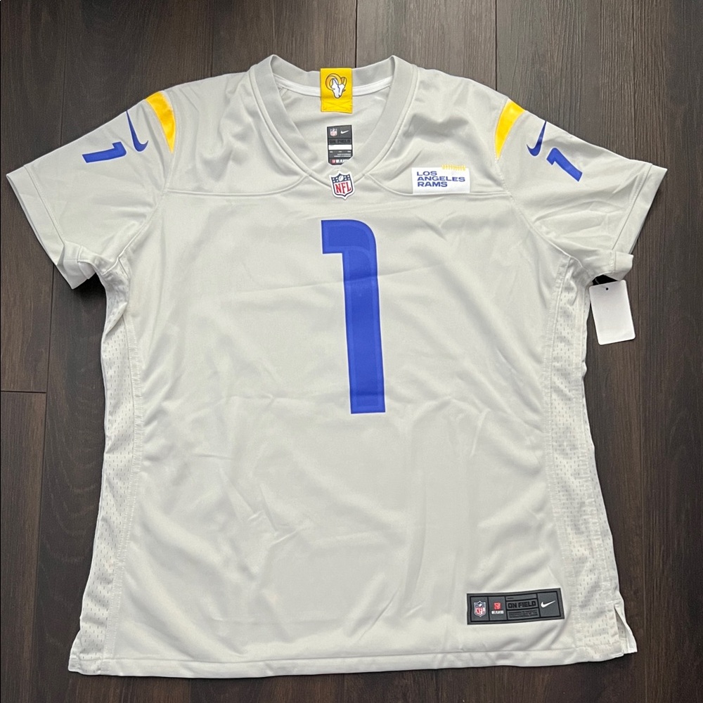 Nike Women’s NFL On Field Apparel Los Angeles Rams Jackson “1” Jersey, Sz: XXL